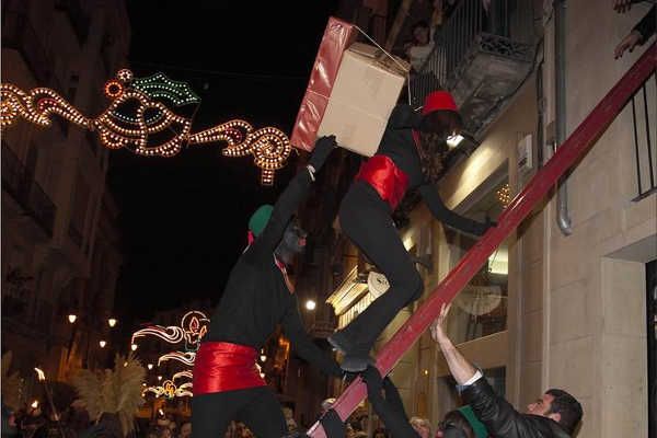 Patges en la Cavalcada dels Reis d'Orient a Alcoi.