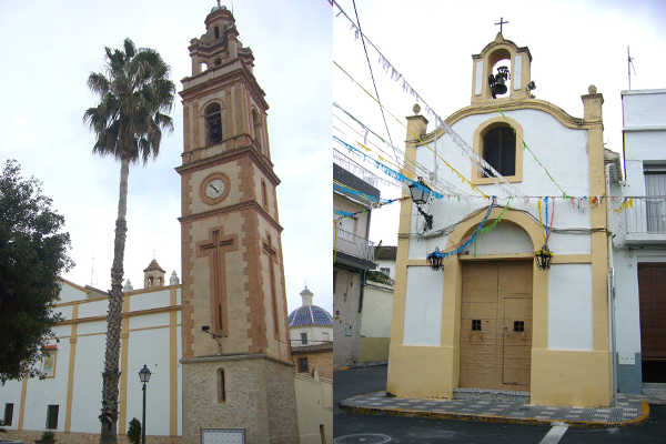 Església de Nostra Senyora de l'Encarnació i ermita de Santíssim Crist de l'Agonia.