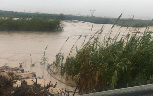 Desbordament del Xúquer en les inundacions de desembre.