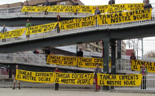 Imatge d'arxiu d'una protesta a València exigint el tancament immediat de la nuclear.