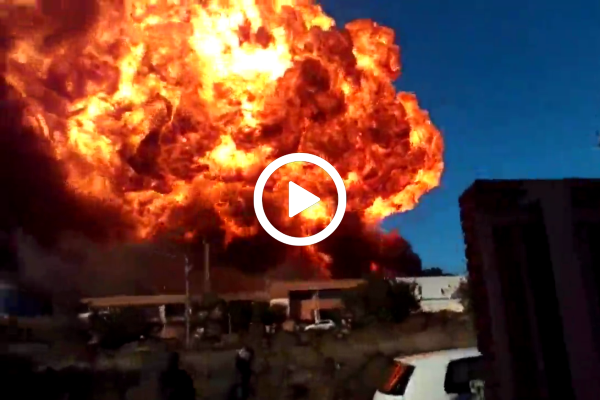 Imatge de la columna de fum.