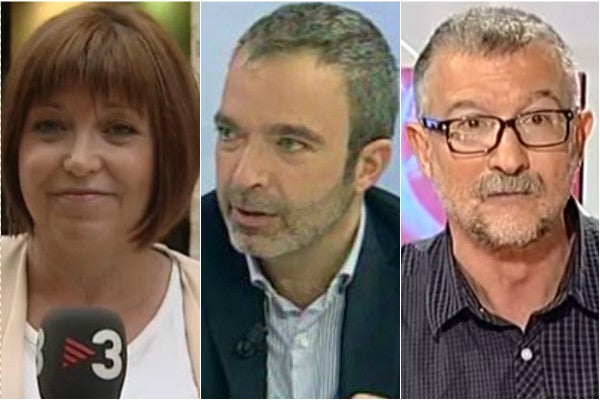 Empar Marco, Salvador Enguix i Josep Ramon Lluch.