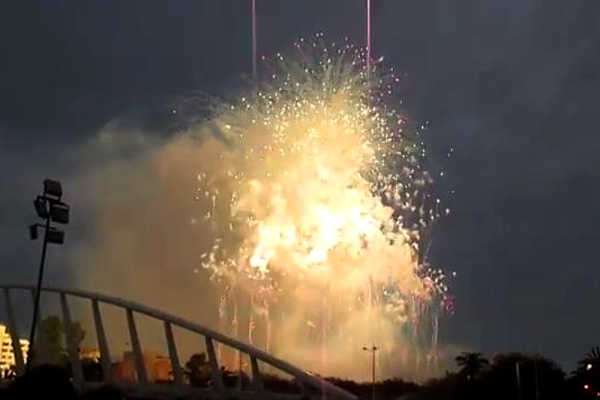 Mascletà de febrer de 2016.