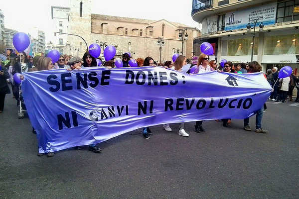 Manifestació 8 de març de 2016.