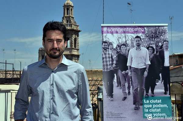 Jordi Peris, candidat de València en comú a l’Ajuntament de València