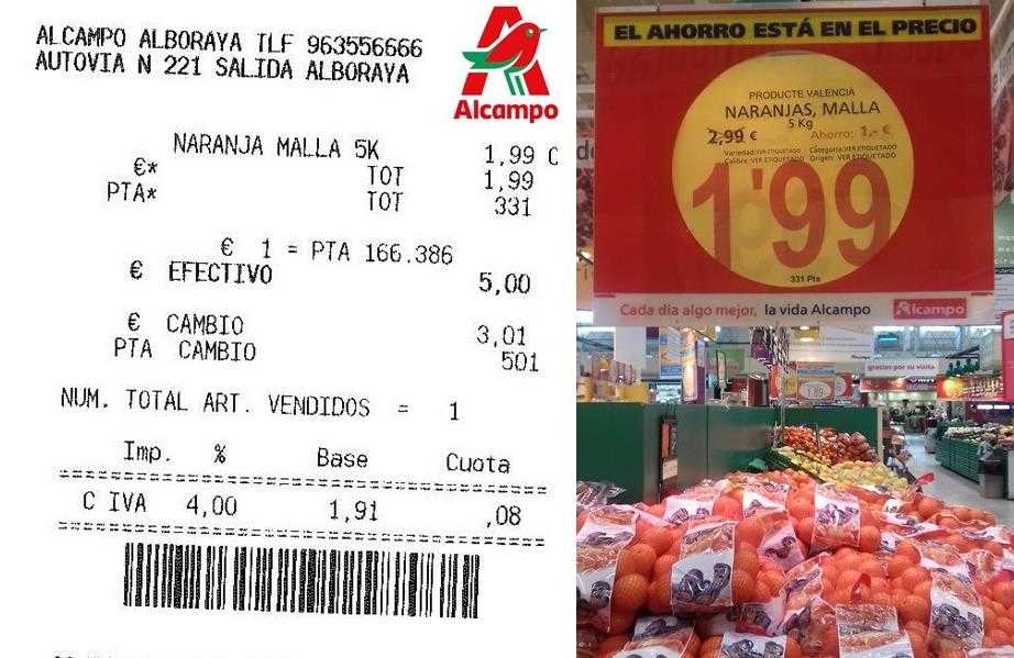 Alcampo és una de les cadenes en què La Unió ha detectat preus de venda per baix del llindar mínim recomanat pel Ministeri d'Agricultura.