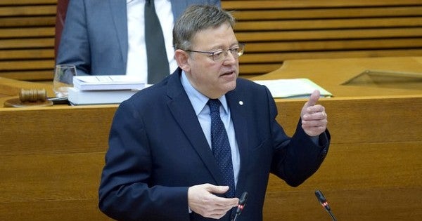 Ximo Puig, a les Corts.