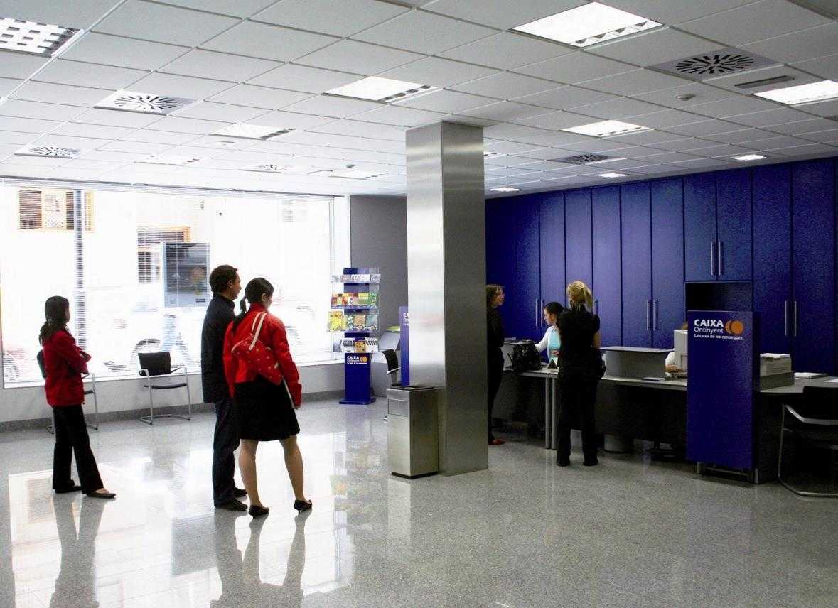 Una oficina de Caixa Ontinyent.