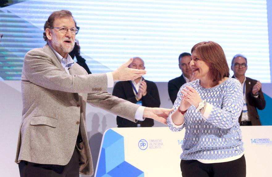 Rajoy i Bonig al XIV Congrés del PPCV