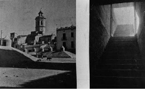 Dues imatges dels refugis a la plaça Santa Clara.