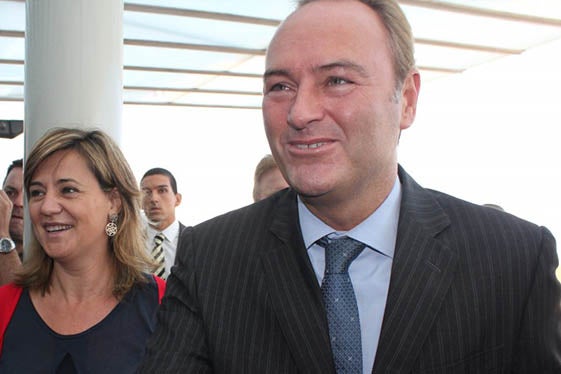 Elena Bastidas i Alberto Fabra.