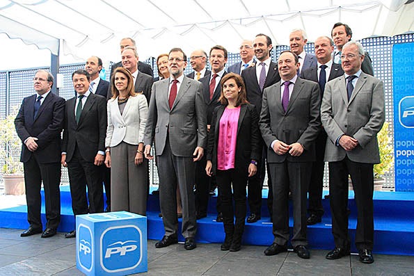 Rajoy i els barons del PP.