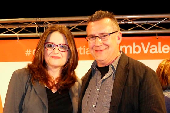 Mònica Oltra i Joan Gilabert.