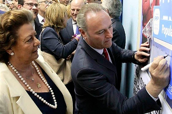 Rita Barberà i Alberto Fabra.