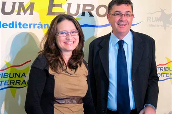 Mònica Oltra i Enric Morera.