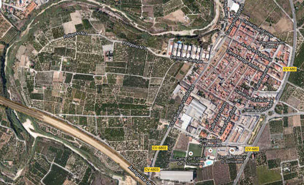 Vista aèria d'Almoines