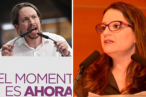 Pablo Iglesias i Mònica Oltra.