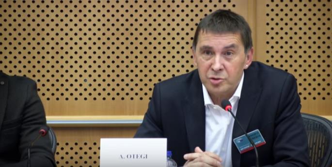 Arnaldo Otegui, aquesta setmana al Parlament Europeu.