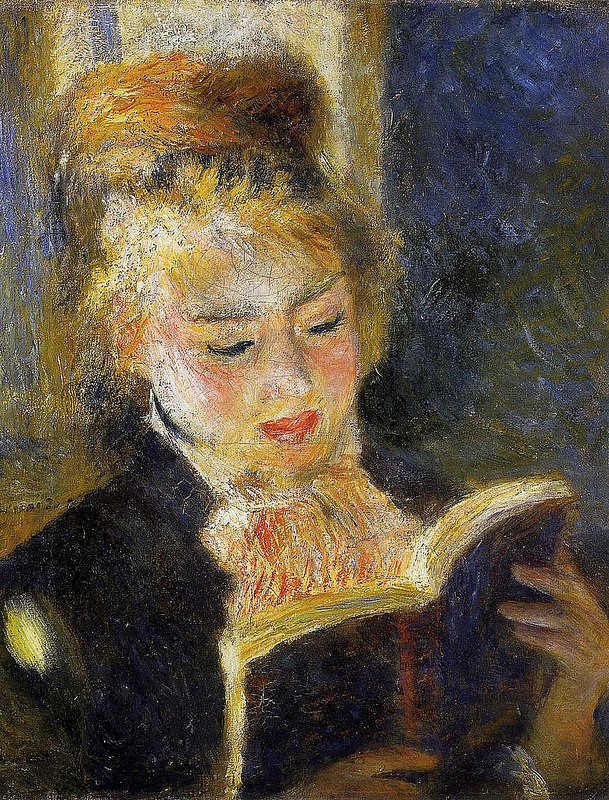 Pierre-August Renoir, "La lectora", 1875, oli sobre llenç
