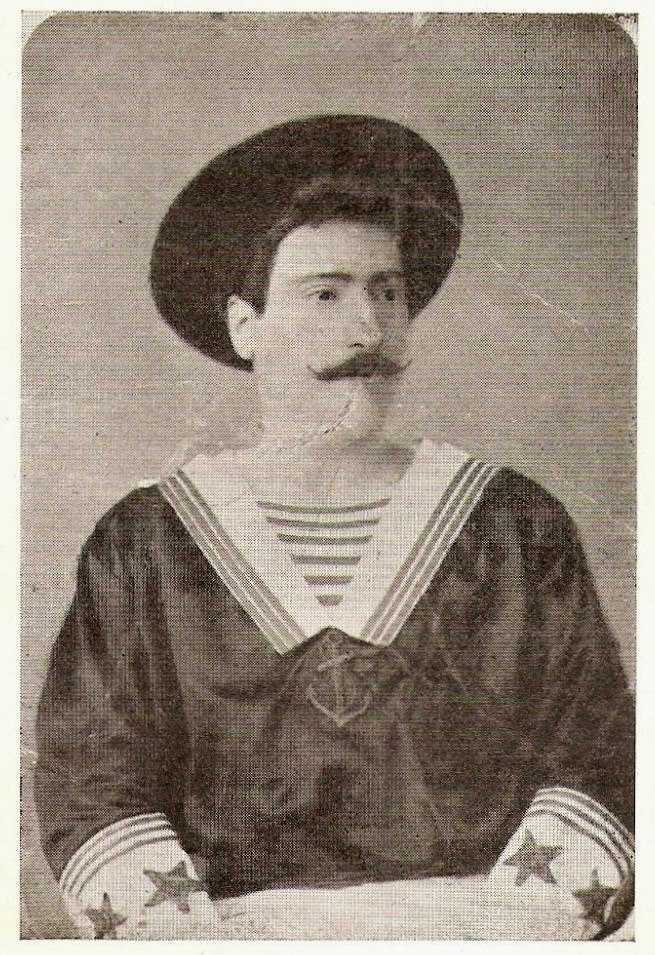 Antonio Martínez Latur, el Capità Milà, dues setmanes abans de morir el 1889.