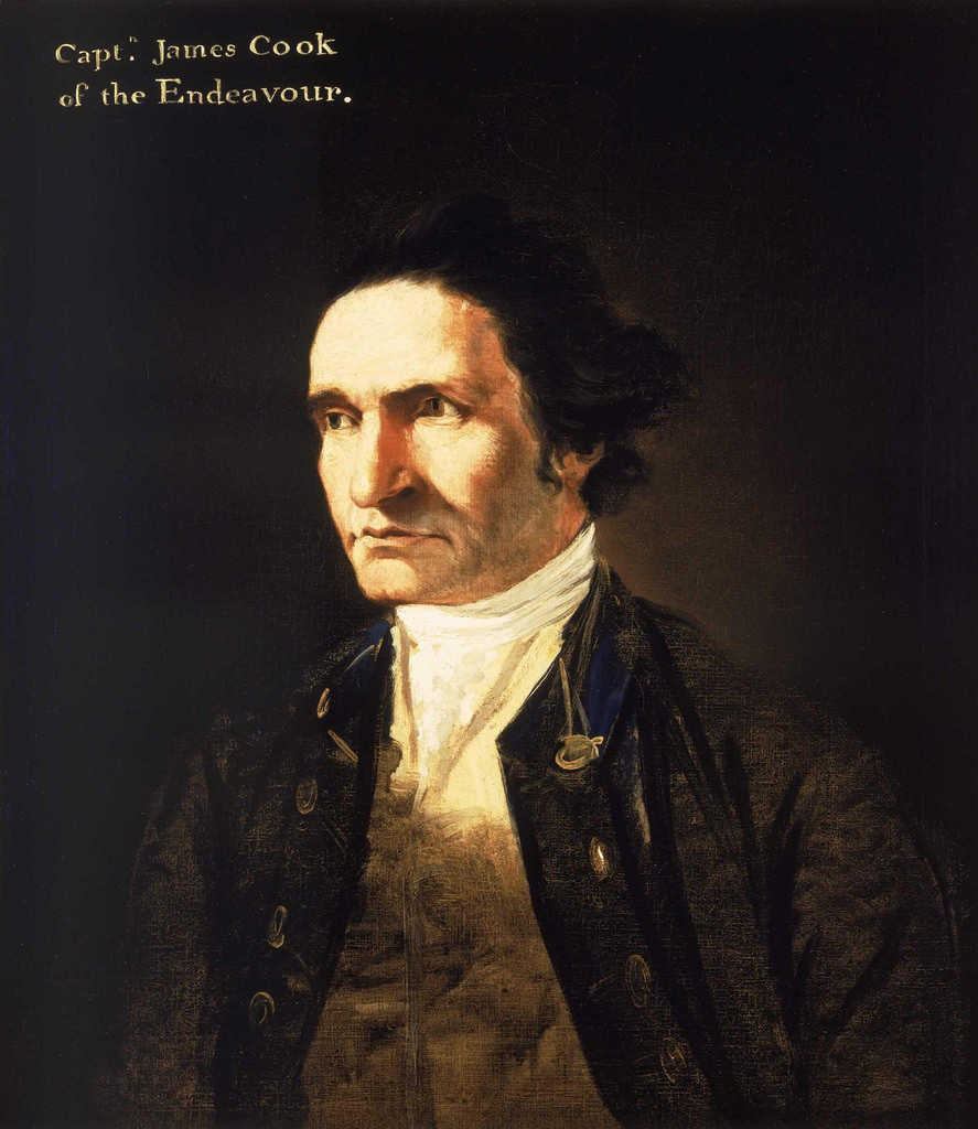 William Hodges, 'Retrat del capità James Cook', 1775-76. Oli sobre llenç