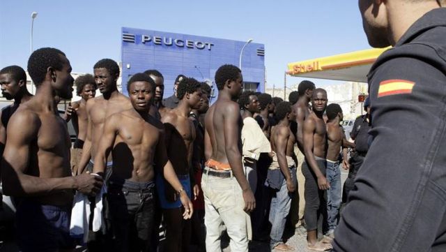 Immigrants a Melilla