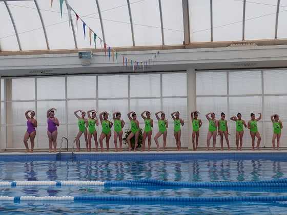 Xiquetes de la natació sincronitzada d’Alginet.