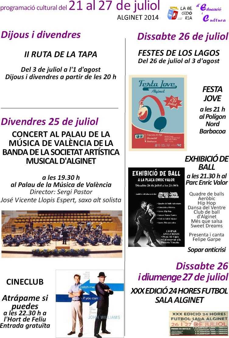 Cartell amb la programació.