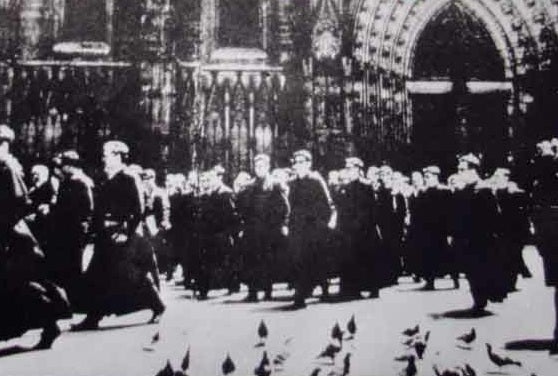 La manifestació dels capellans el 1966