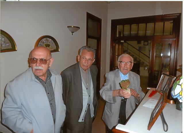 Richart i Iborra amb Bausset a casa de Bausset, el 19 d'octubre de 2010