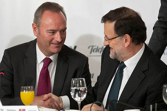 Fabra i Rajoy.