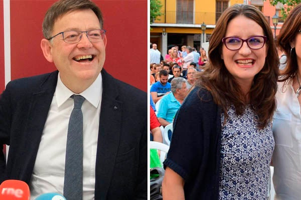 Ximo Puig i Mónica Oltra.