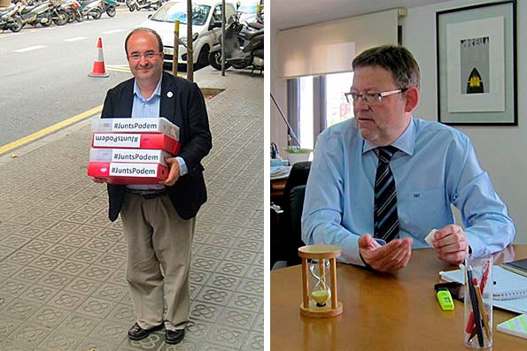 Miquel Iceta i Ximo Puig.