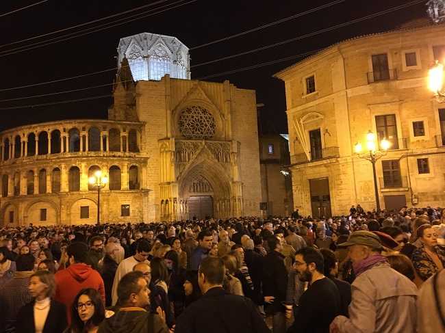 Un moment de la manifestació celebrada el passsat diumenge a València.