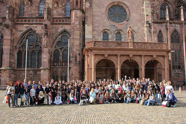 Músics i acompanyants a la catedral de Friburg (Alemanya) juliol 2015