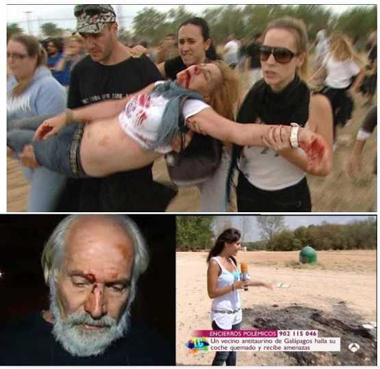 Imatges que s'han fet tristament famoses. Les agresions de persones taurines són una constant tan real com la seua impunitat davant les autoritats