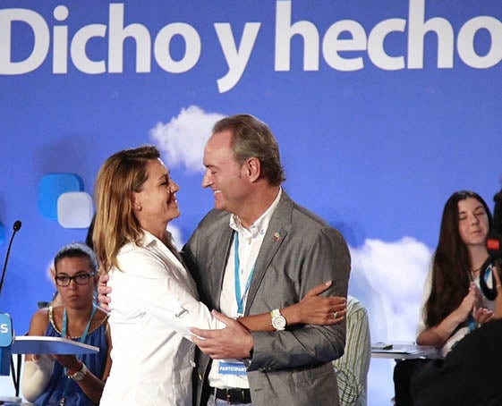 M. Dolores de Cospedal i Alberto Fabra.