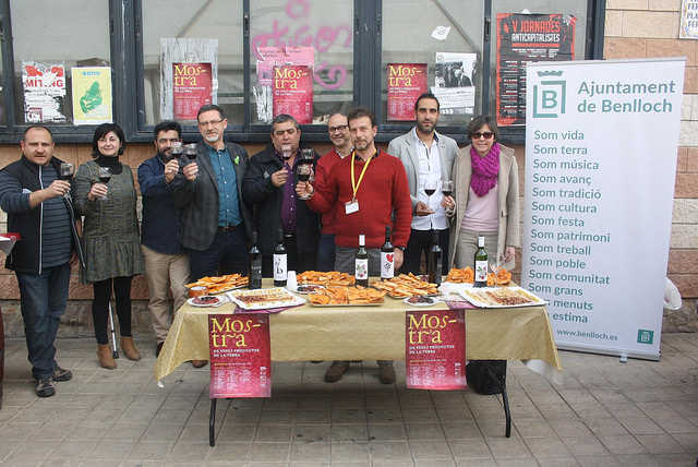 D'esquerra a dreta: Víctor Bellmunt, secretari de la IGP Castelló; Ana Belén Edo, regidora de Benlloch; Juan Domingo Tárrega, Mas de Rander; Vicent Casanova, regidor de Foment de Benlloch; Miguel Juan, Barranc dels Cirers; Juan Carlos Pavía, El Mollet Vi