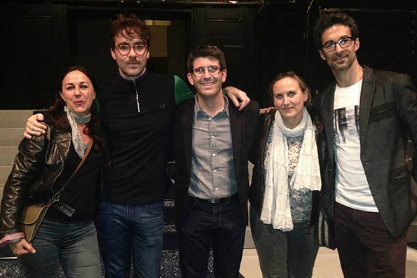 Inmaculada Gil Lázaro,directora Teatres de la Generalitat; MArcos Morau, Jorge Rodriguez, alcalde d’Ontinyent; MªCArmen Mompó, Masters Ballet; i  Jose Carlos Martinez, director de la Compañía Nacional de Danza.