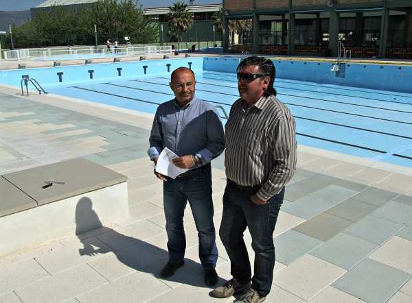 El Regidor d'Esports, Pepe Pla, i el tècnic d'esports Toni Soler.