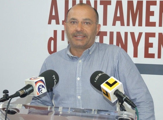 El Regidor d'Esports de l'Ajuntament d'Ontinyent, Pepe Pla.