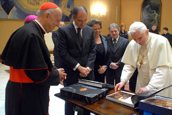 Benet XVI amb Camps, Rita Barberà i Rus