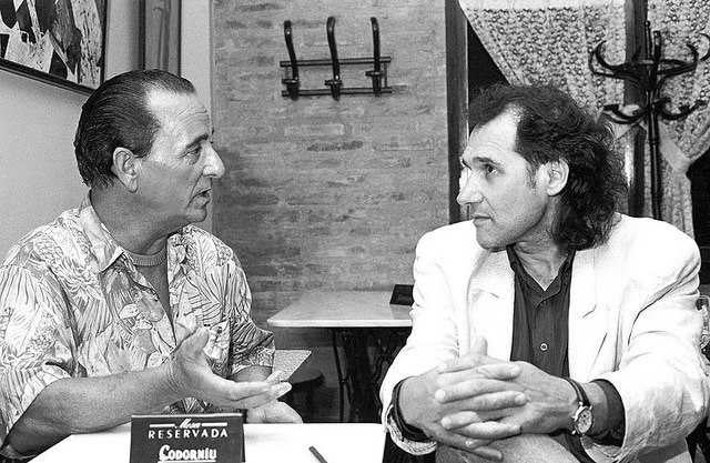 Josep Maria Ribelles (esq) amb Alfons Cervera