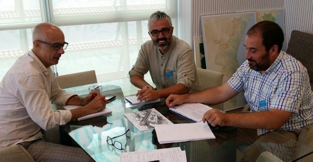 Juanma Ramón i Carles Martí amb Julià Álvaro