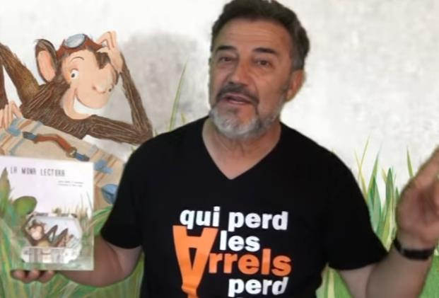 El contacontes Llorenç Giménez presentarà el seu últim llibre La mona lectora