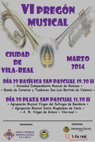 Cartell del VI Pregó Musical.