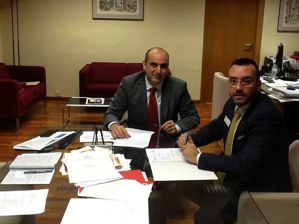 Benlloch amb el secretari d'Educació.