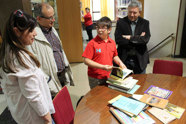 En la imatge, el jove guanyador del certamen, Ferran Montblanc.