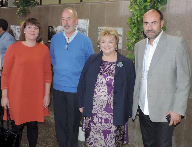 Cristina Alemany, Manel Tobed, Mercedes Berenguer i Toni Pla en la inauguració de les jornades.