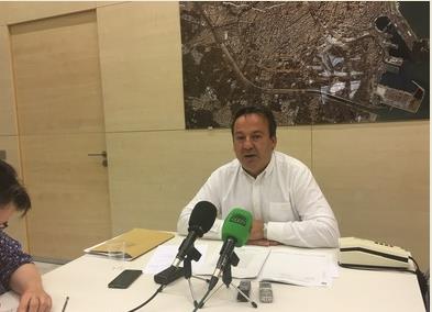 Vicente Sarrià durant la roda de premsa posterior al consell.